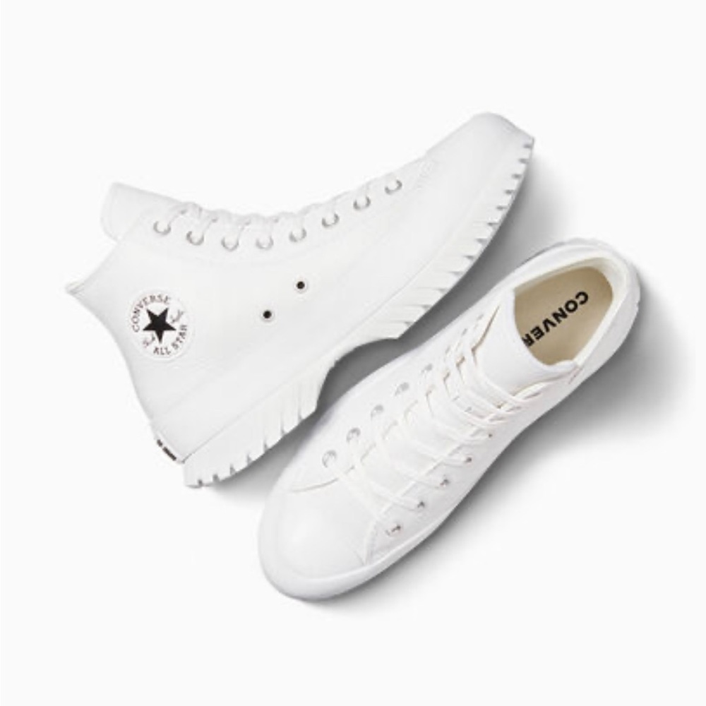 Chuck Taylor® All Star® Lugged 2.0 High Top Sneaker, White, Womens 10 (Mens 8)